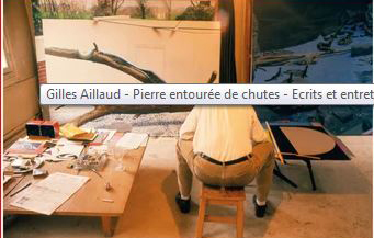 Gilles Aillaud, Pierre entourée de chutes. Coédité l’Atelier contemporain/Loevenbruck, 04 novembre 2022