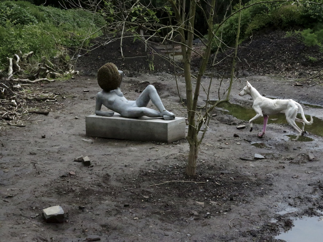 Pierre Huyghe, Untilled, 2011–2012.  Vue d’exposition, Kassel, 2012 Courtesy de l’artiste ; Galerie Marian Goodman, New York /Paris ; Esther Schipper, Berlin. Commandé et produit par la documenta (13) avec le soutien de CIAC, Colección Isabel y Agustin Coppel, Culiacan, Mexique ; Fondation L 