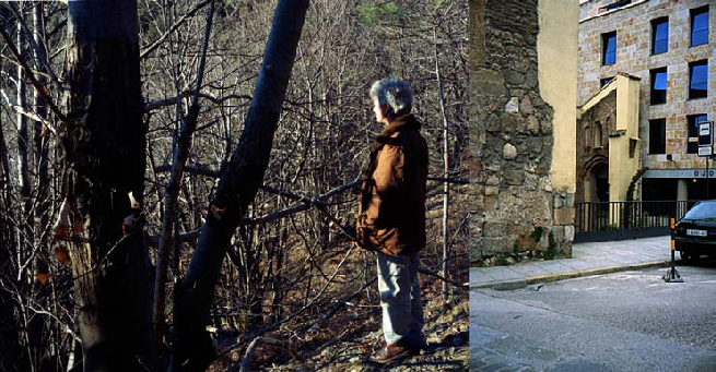 Valérie Jouve, Sans titre (Les Figures avec Anne), 2008, C-print, 170 x 220 cm et Sans titre (Les Façades), 2001/2002, Cibachrome, 60 x 40 cm © Valérie Jouve. Courtoisie Galerie Xippas, Paris