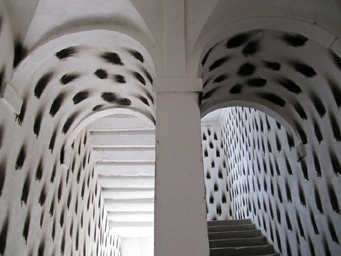 Christian Jaccard, Tableau éphémère, 2012, détail, abbaye Saint-André centre d’art de Meymac. Photos courtoisie de l’artiste