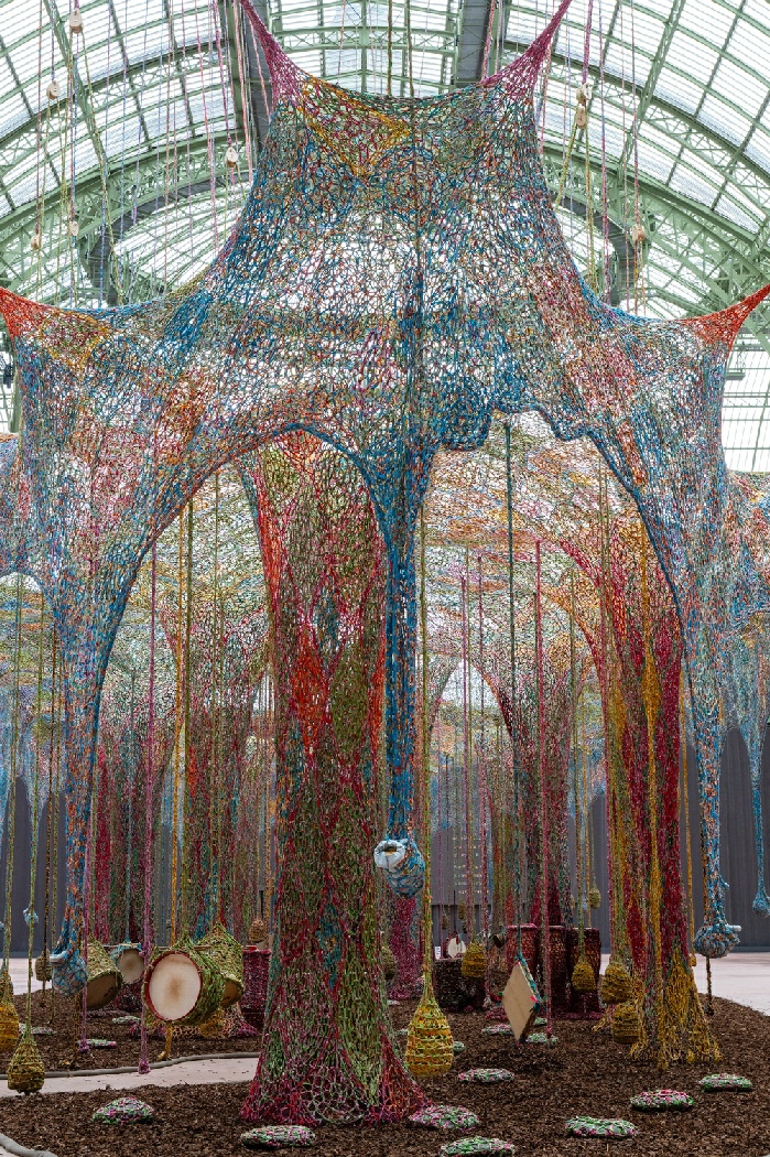 Ernesto Neto, Nosso Barco Tambor Terra, Grand Palais Nef Nord, Paris, 2025