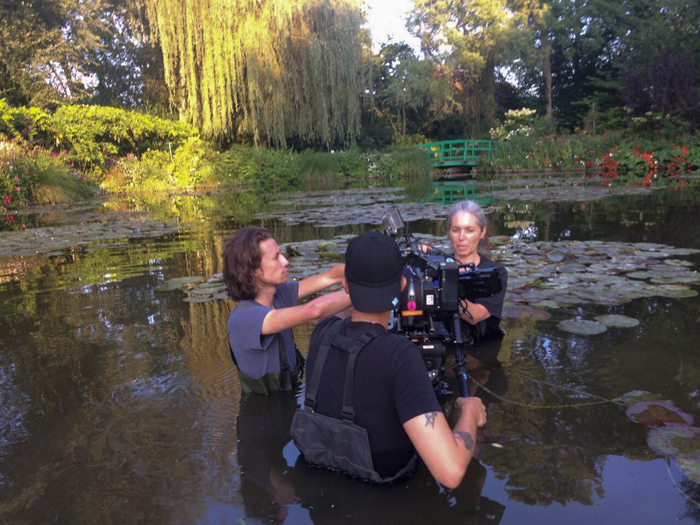 The making of the film&nbsp;Meadow Report, Giverny, France, 2021. © Marine Hugonnier, 2021.