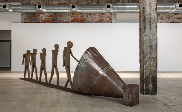 Gloria Friedmann, vue de l’exposition à la Hab Galerie, Nantes