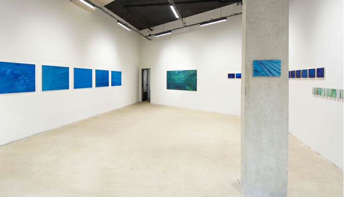 Vue de l’exposition de Jérôme Boccia à 22,48m², Romainville