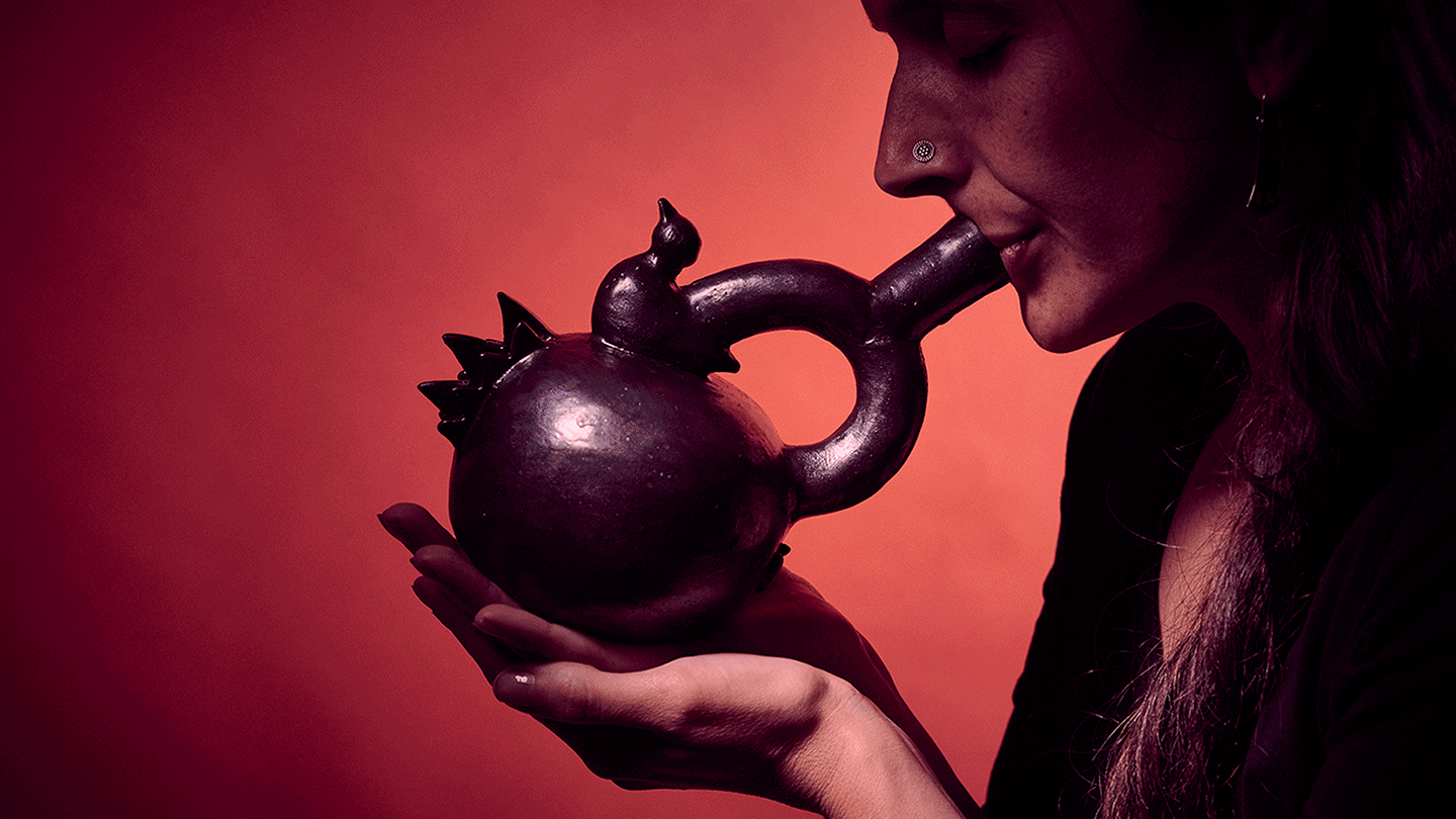 [1] Francisca Gili,&nbsp;Les Vilcas, 2023. © Francisca Gili. Photo: Nicolás Aguayo. [2] Nicole L’Huillier and Patricia Domínguez,&nbsp;Leche Holográfica&nbsp;(still), 2021. Film. © Nicole L’Huillier and Patricia Domínguez 