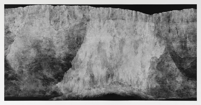 Tacita Dean,&nbsp;&nbsp;Chalk Fall, 2018. Chalk on blackboard, 366 x 732 cm. Courtesy of the artist, Frith Street Gallery, London and Marian Goodman Gallery, New York/ Paris. Photo: Fredrik Nilsen. 